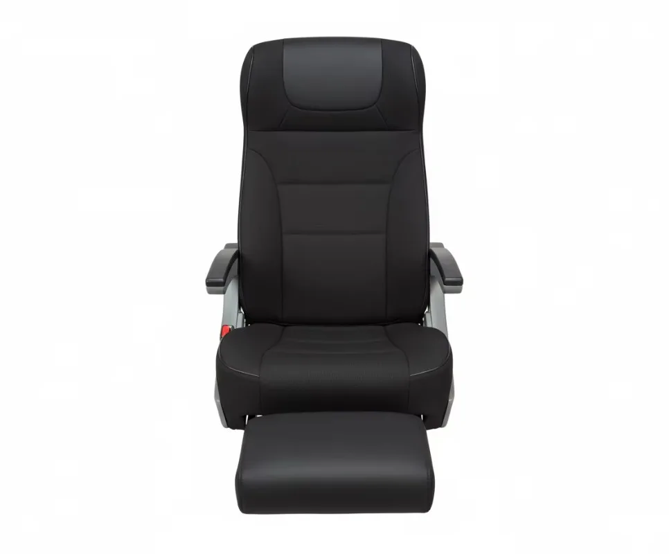 Bus seat pneumatic leg rest, adjustable lifting mechanism with air spring, multi-angle adjustable comfortable foot pedal, su