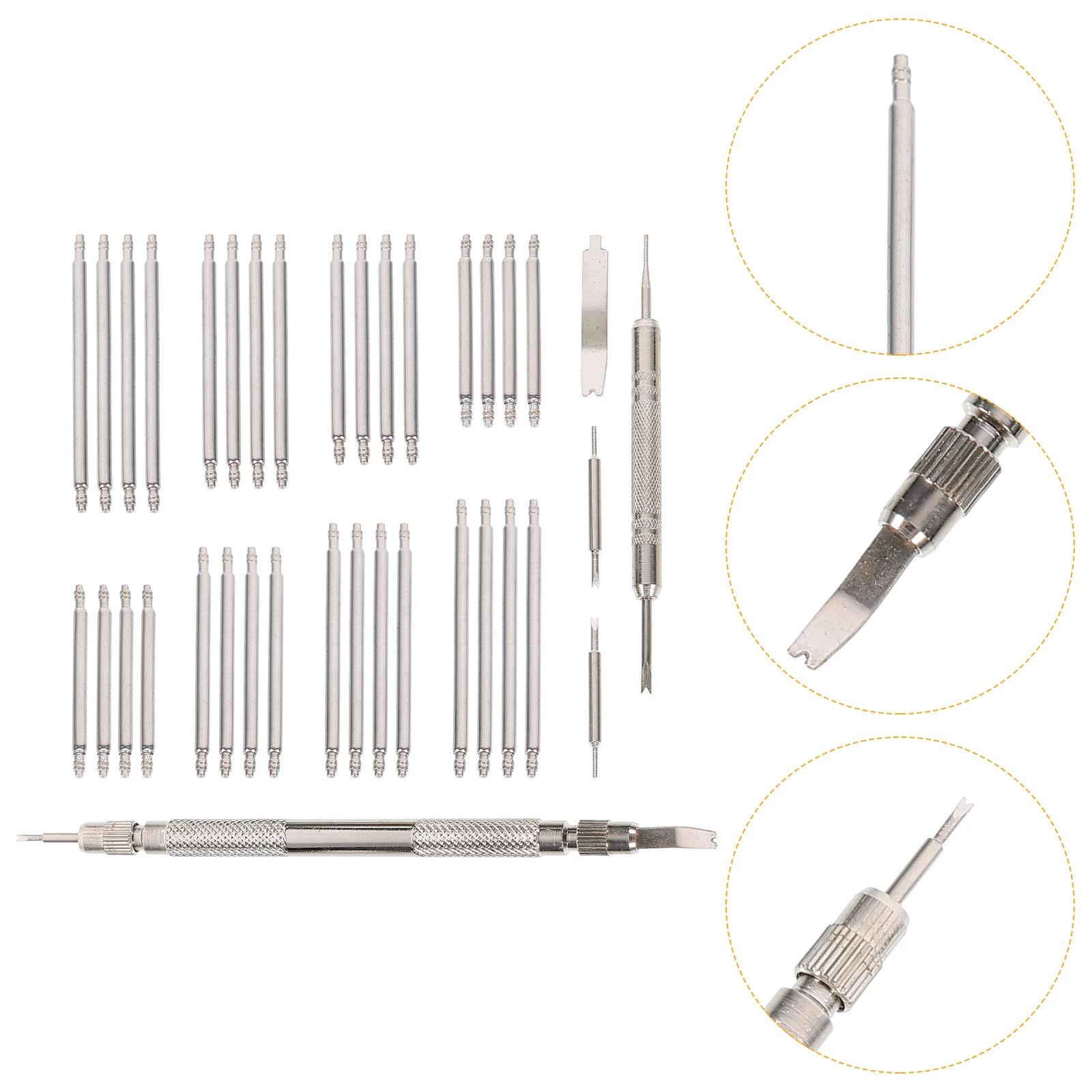 

Stainless Steel Watch B Repair Kit Strap Removal Tool Spring Bars Replacement Link Pin Watch Supplies Jewelry Making