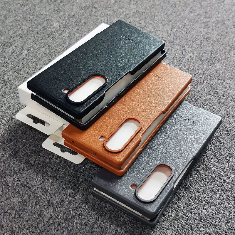 Etui Samsung Galaxy Z Fold 6 Fold6 Wysokiej Jakości Pokrowiec z PU Skóry Pełna Ochrona Tyłu Obudowa Ochronna na Telefon Galaxy Z Fold 6 Fold6 — zdjęcie produktu 2