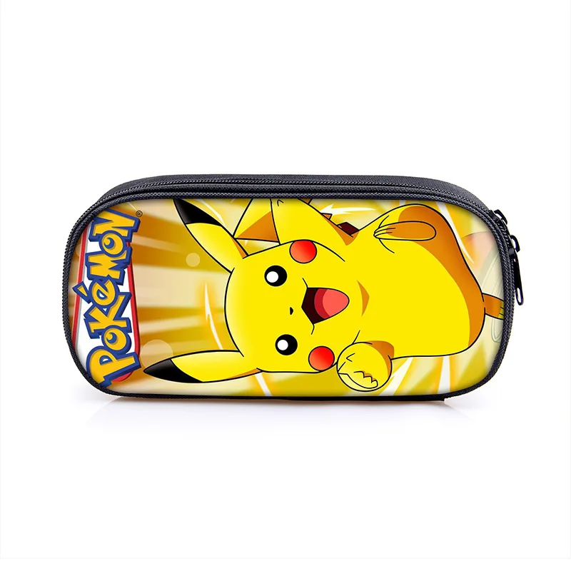 27Styles Anime Pokemon Kawaii Pikachu Creative Cartoon Cute Pencilcase Multifunctional Large Capacity Stationery Box Kids Gift