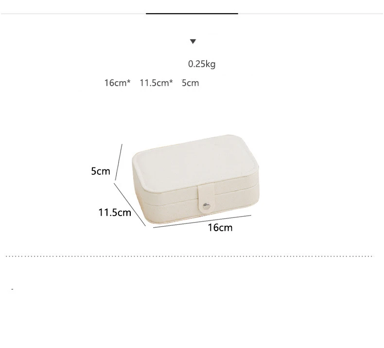 صندوق تخزين المجوهرات المحمول منظم السفر حافظة مجوهرات جلدية تخزين أقراط قلادة خاتم عرض منظم المجوهرات