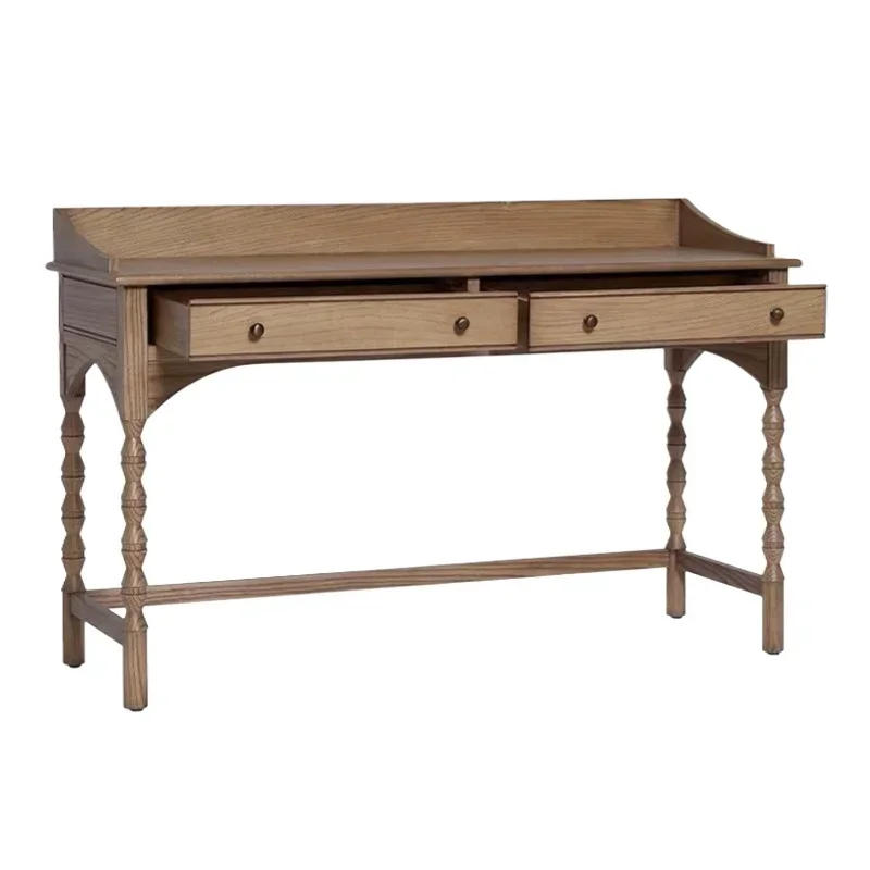 American retro solid wood eight-bucket cabinet, bedroom, bedside dresser with drawers, storage cabinet