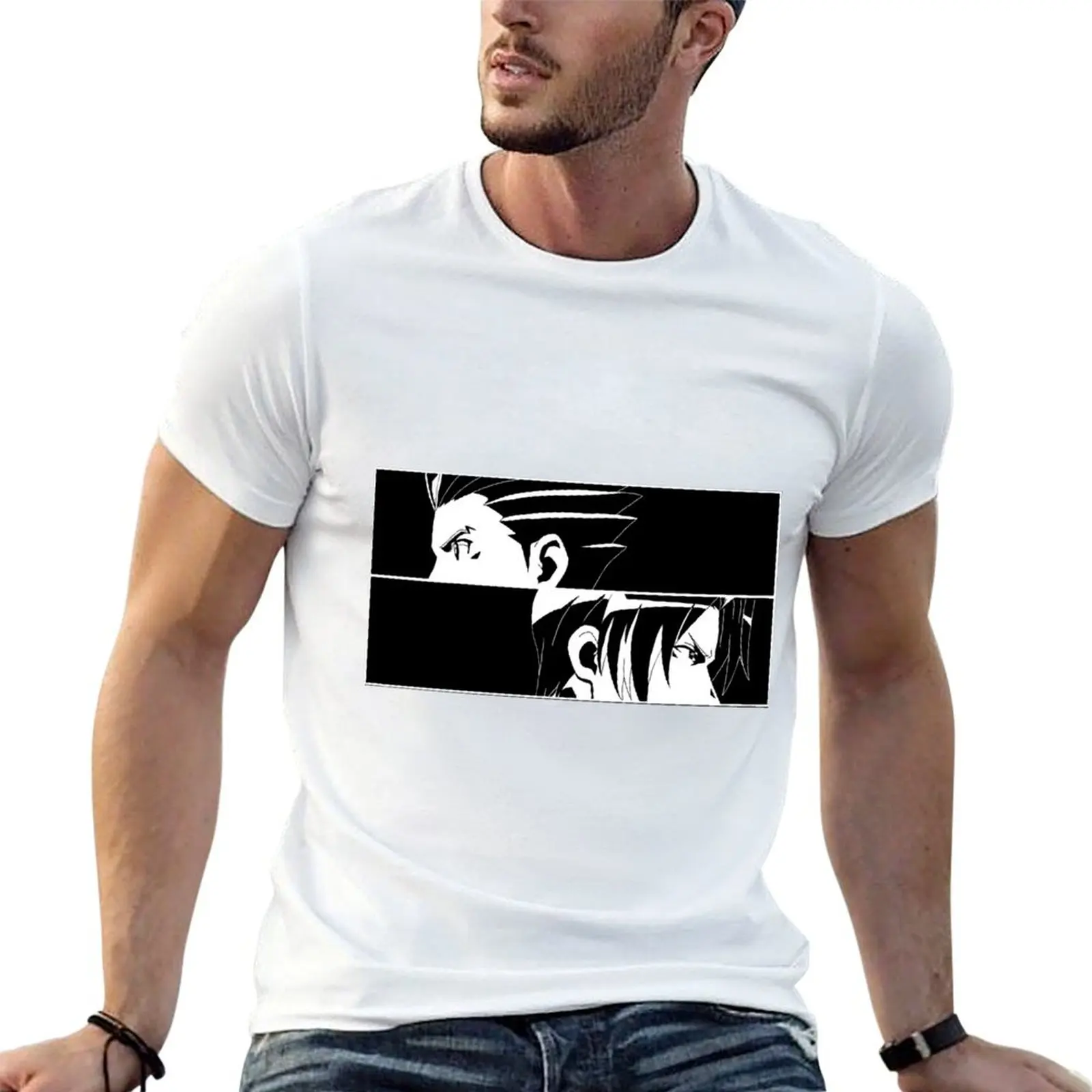 T-shirt Ace Attorney Thingy pour homme, t-shirts en coton amusants pour homme, t-shirts graphiques vintage pour homme