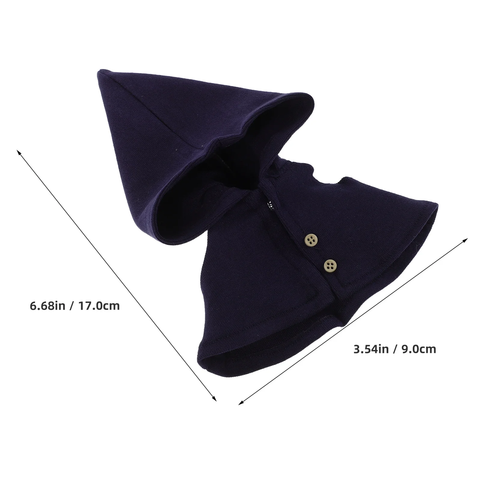 2 uds capa de mago Mini Hada capa con capucha traje para figuras Cosplay vestido de bruja disfraz DIY artesanía juego interactivo