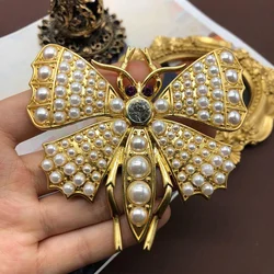 Baroque Pearl Butterfly Brooch