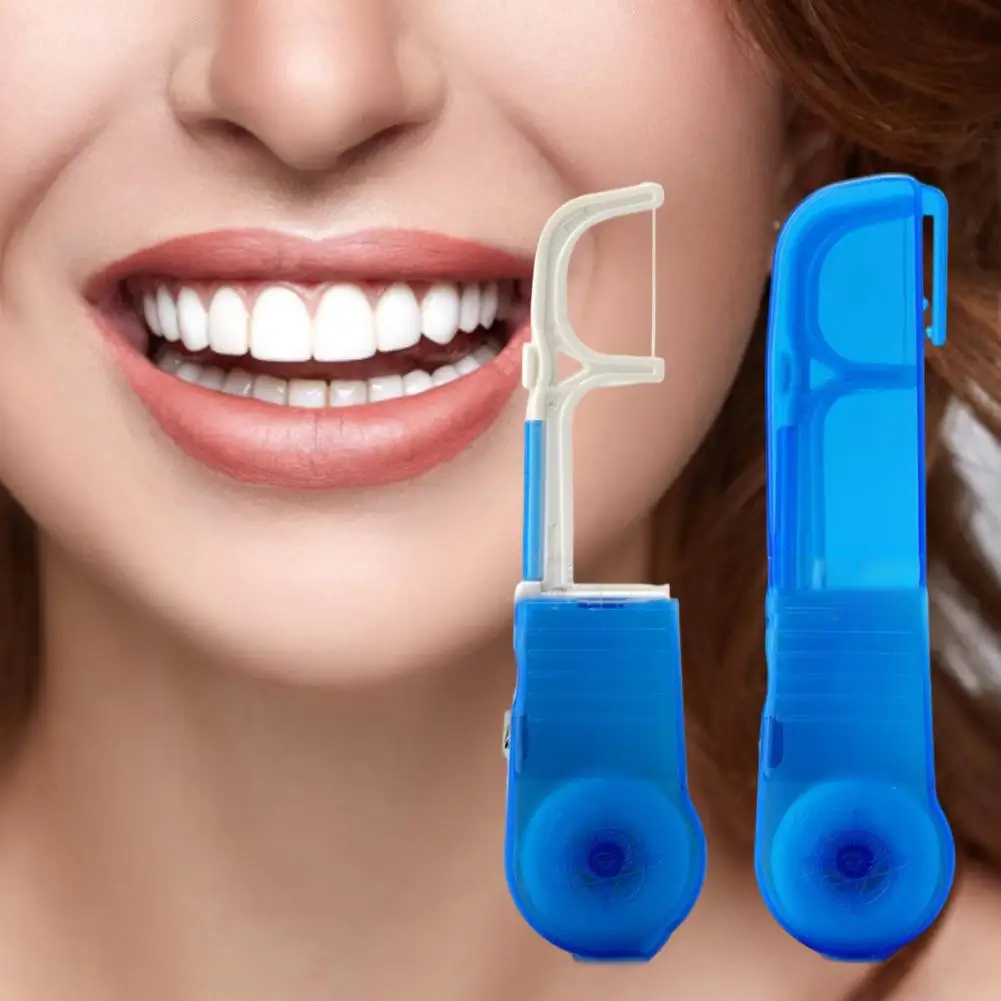 Reduce Gingivitis Risk Compact Dental Floss Pick Holder for Household