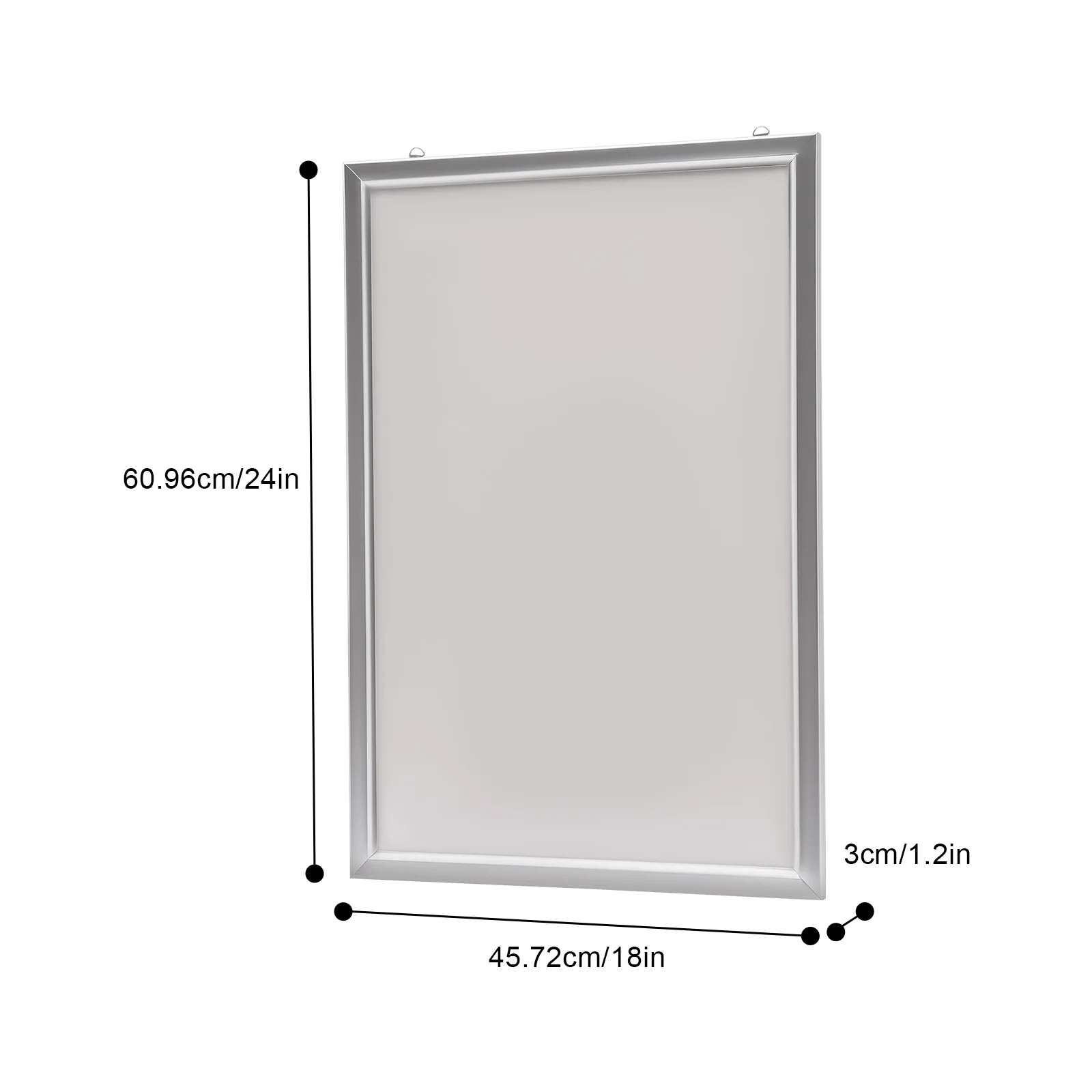 صندوق إضاءة LED مقاس 18 × 24 بوصة، صورة فنية بإضاءة خلفية، إطار فضي، ملصق الفيلم، عرض إعلاني لمطعم المسرح