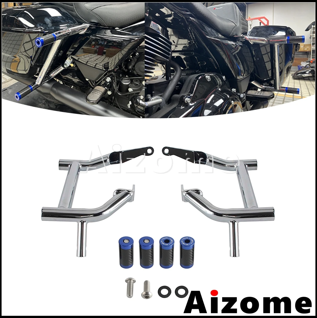 

Задняя седельная сумка для мотоцикла, защита рамы для Harley Touring Street Road Electra Glide Road King Special FLHRXS FLHR/I 14+