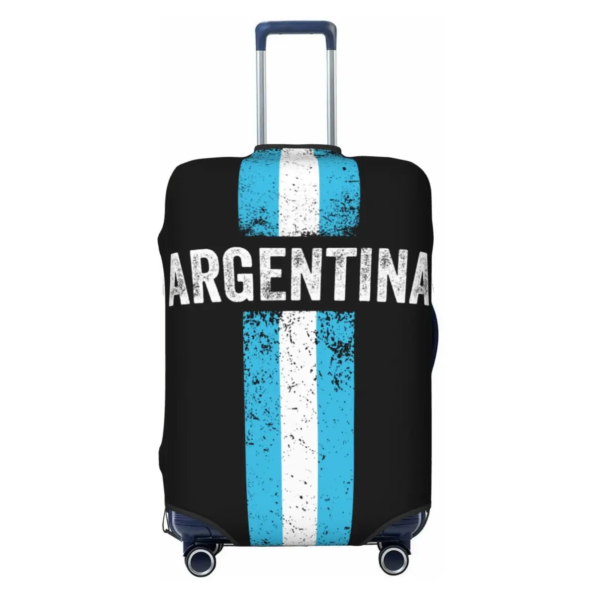 

Custom Argentina Flag Travel Luggage Cover Elastic Argentinian Patriotic Pride Suitcase Cover Protector Fit 18-32 Inch