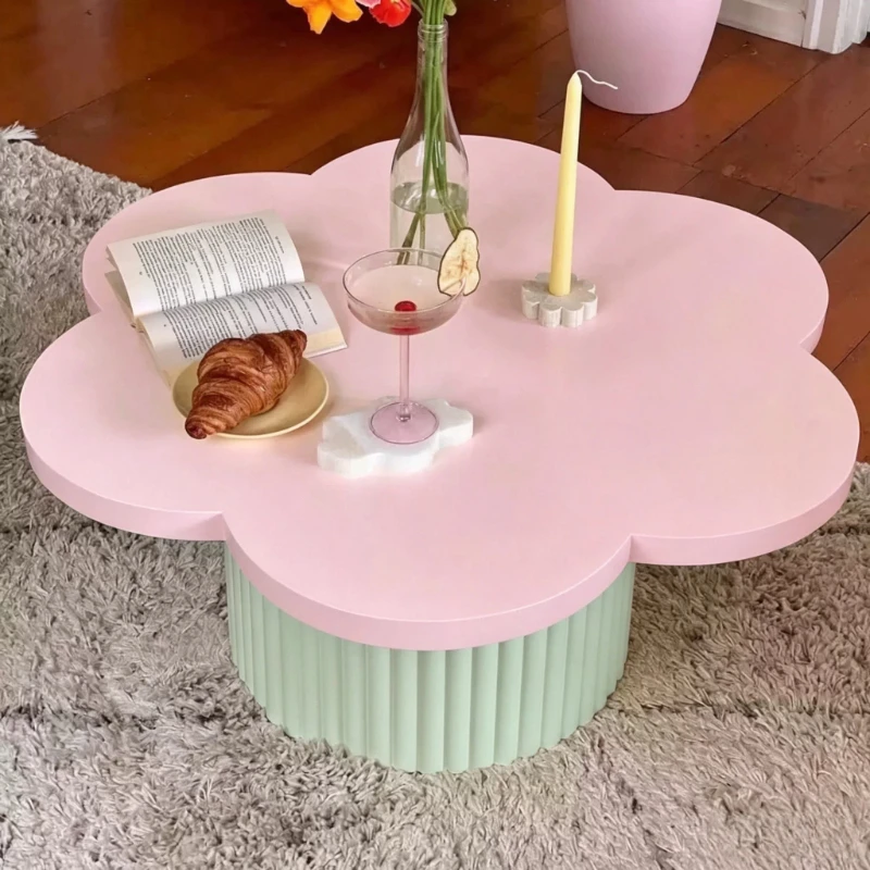 Cute Cartoon Side Table Nightstands Dopamine Art Dressing Side Tables Irregular Colorful Modern Wohnzimmertisch Funky Furniture