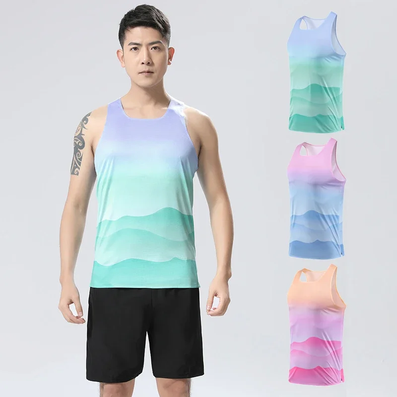 Adult Men Women Running Hiking Shirts Tight Gym Tank Top Fitness Marathon T-shirts Sport Exercise Basketball Vest Clothes D31