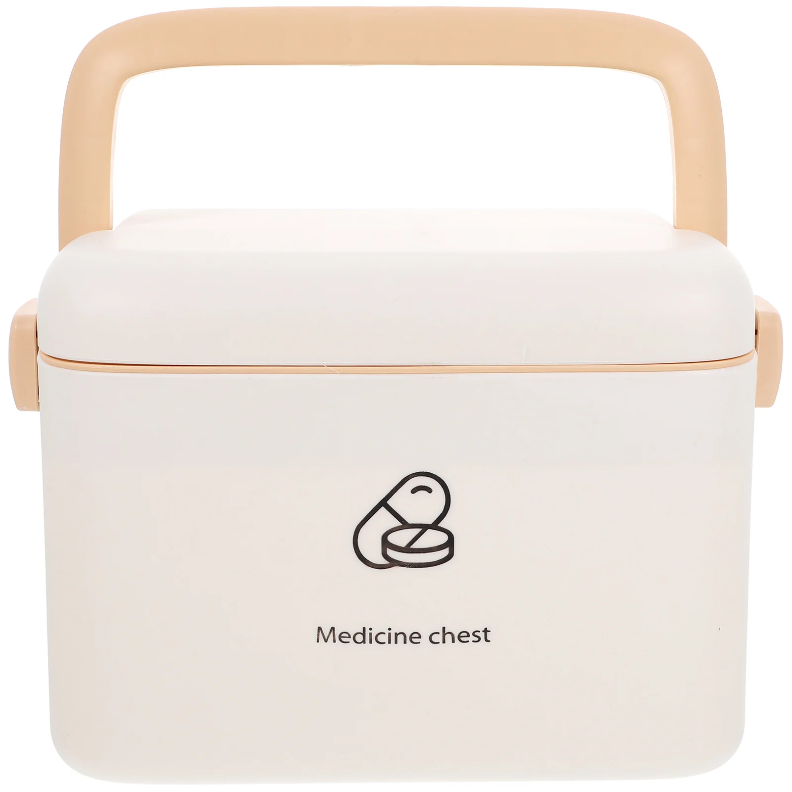 Trousse à médicaments Portable Double couche, Kit de premiers secours, organisateur robuste avec poignée pour cosmétiques, pilules, accessoires à usage domestique