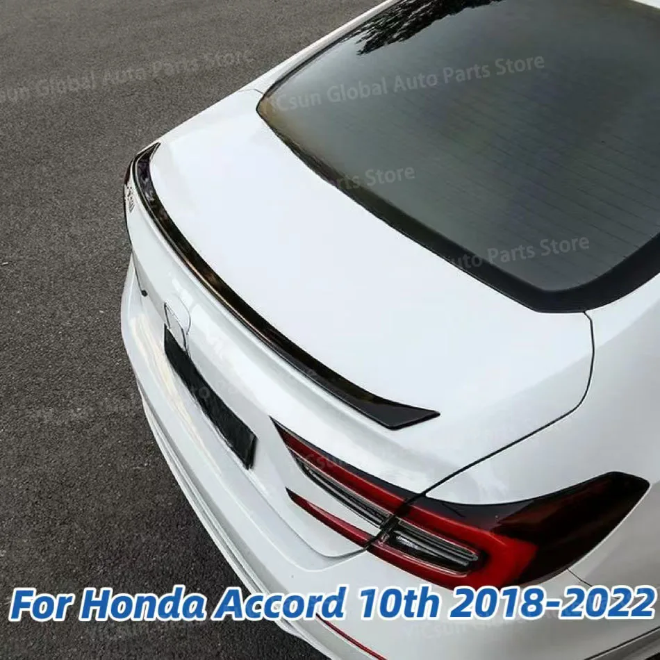 For Honda Accord 10th Spoiler 2018 2019 2020 2021 2022 Accord Spoiler ABS plastic Material Car Rear Wing Color Rear Spoiler