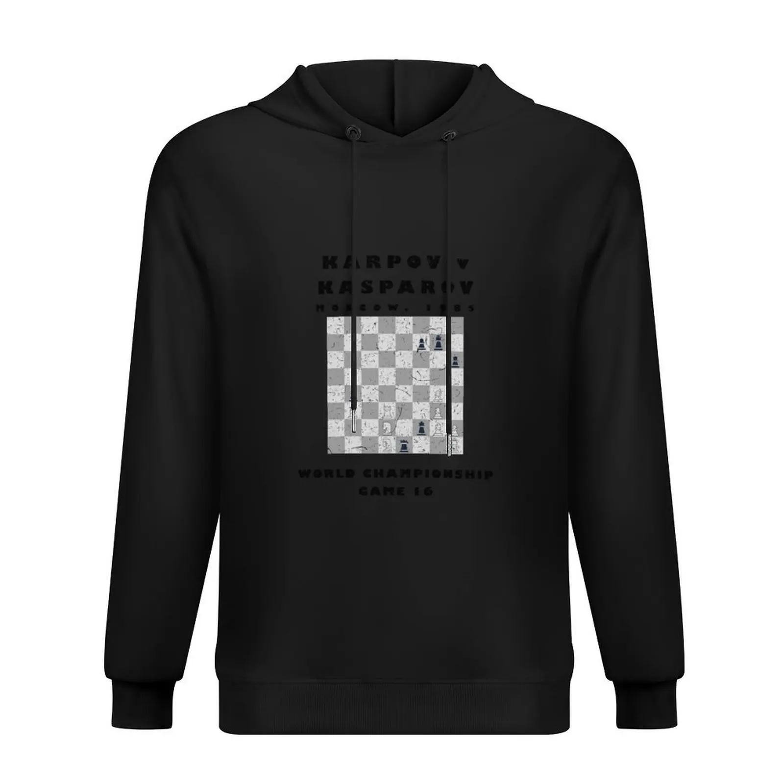 

Chess Karpov v Kasparov, 1985 World Championship Hoodie male clothes men's autumn clothes blouse hoodie oversize