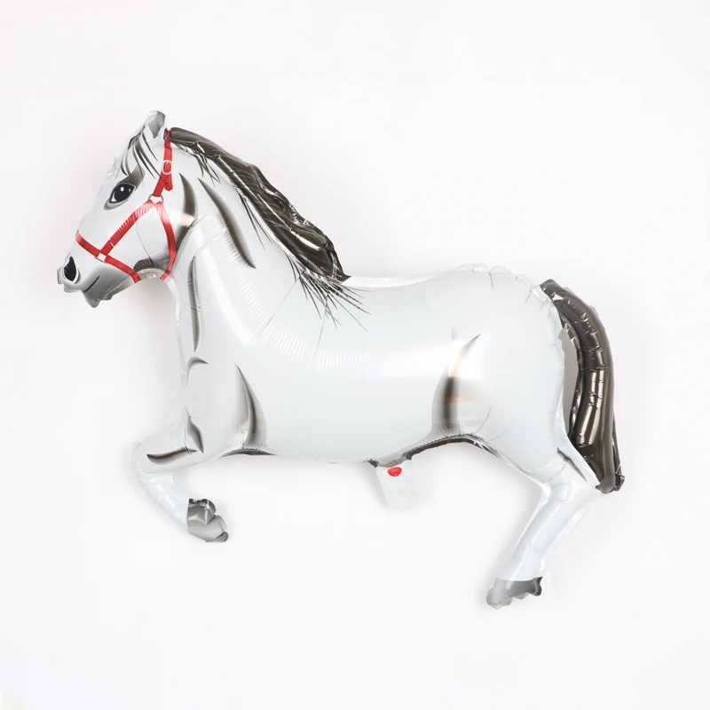 1Pc Horse Shaped Balloons Aluminum Foil Balloon Horse Themed Party Balloons Decorations for Birthday Baby Shower Cowboy Party