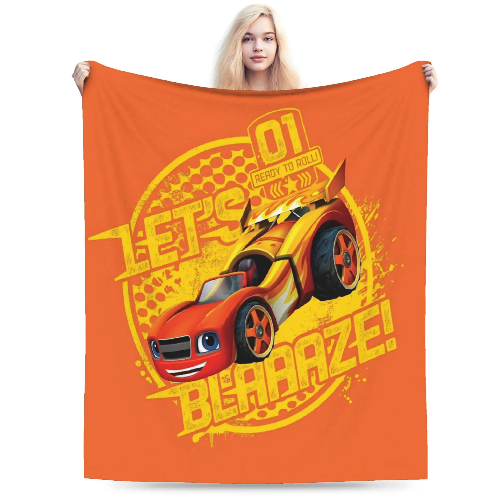 Blaze and the Monster Machines Merch Blanket Super Soft Cozy  Throw Blankets for Bed 50x60 Inches Multi-size Throws And Blankets