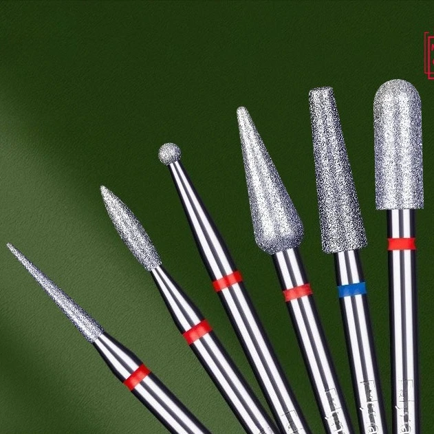 ดอกสว่านเจียรเล็บเพชร 1 ชิ้น สำหรับทำเล็บมือ กำจัดหนังกำพร้าและเซลล์ผิวที่ตายแล้ว เครื่องเจียรไฟฟ้า อุปกรณ์เสริมสำหรับทำเล็บ