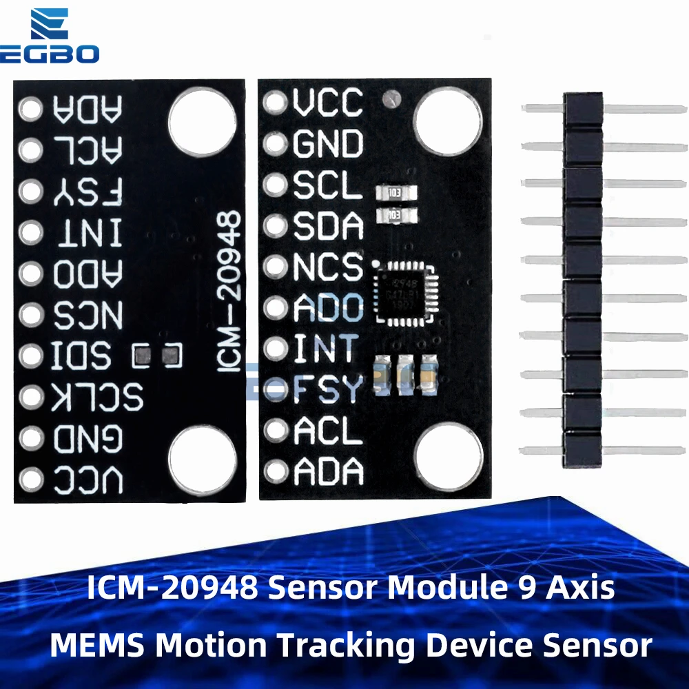 【mococo】 ICM-20948 Sensör Modülü 9 Eksen MEMS Hareket Takip Cihazı Sensörü