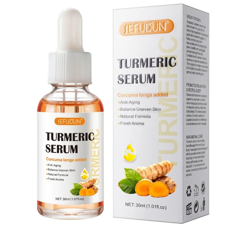 Turmeric Dark Spot Corrector Serum for Acne Hyperpigmentation and Smooth Skin Christmas Gift