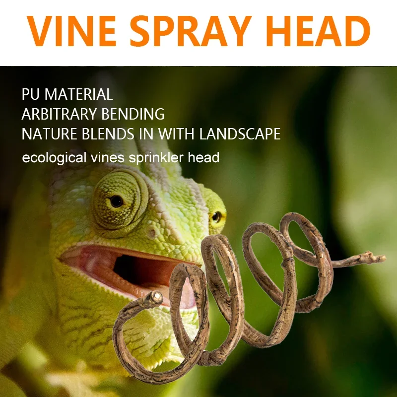 

Reptile Vines Habitat Decoration Rattan Bendable Jungle Branches Sprinkler Pet Supplies for Lizard Gecko Terrarium Snake Decor