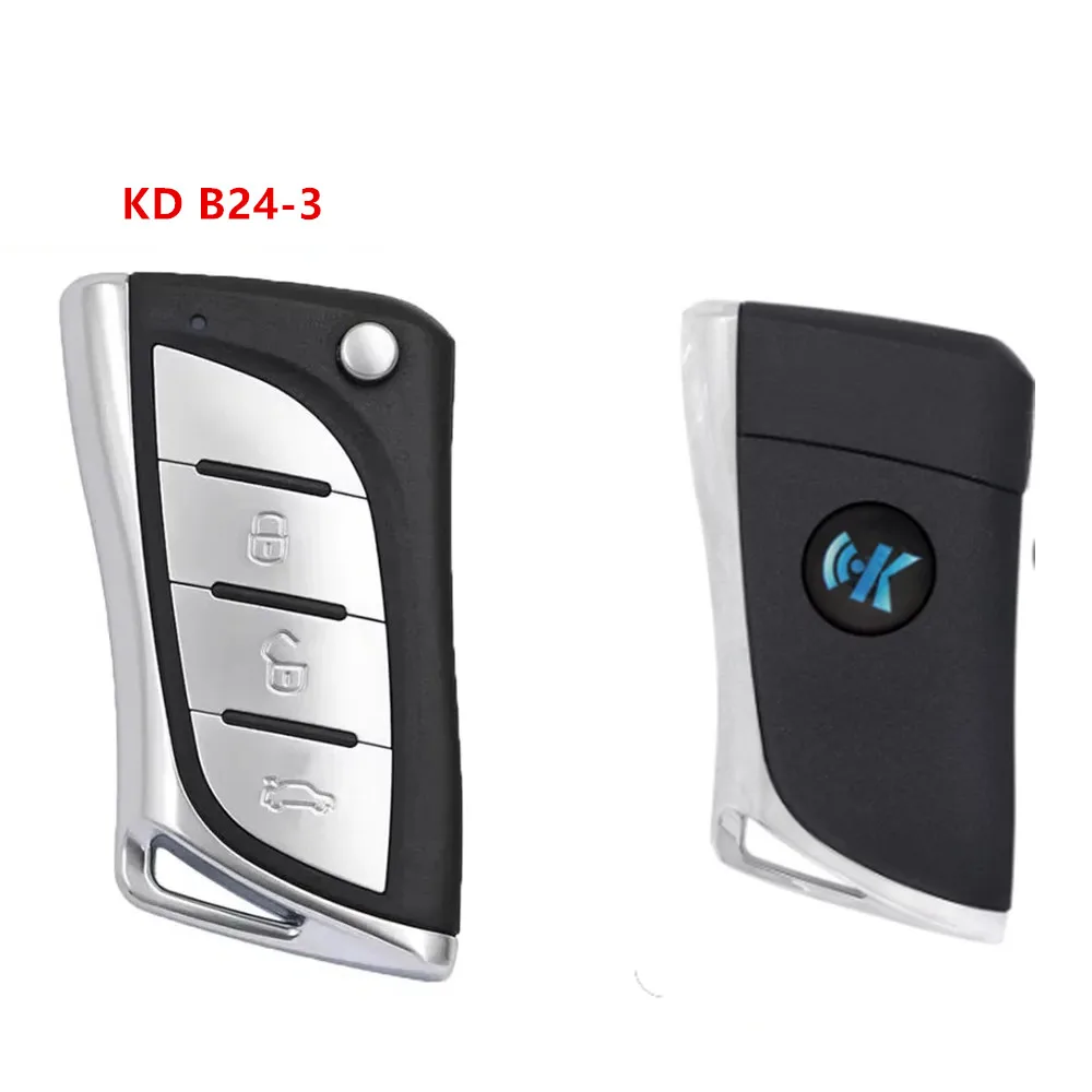 NEW ! KEYDIY KD B24-3 B24-4 3 Button B Series Universal Flip Remote Key for Lexus Type for KD900 KD900+ URG200 KD-X2 Mini