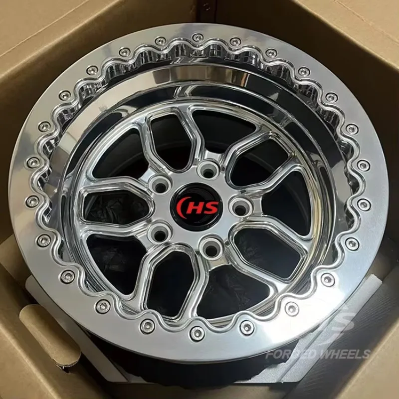 

17/18Inch Forged Wheels Beadlock 5x120 5x114.3 5x130 5x139.7 Off-Road Car Rims Custom for Nissan GTR M340i BMW Ford Drag Racing