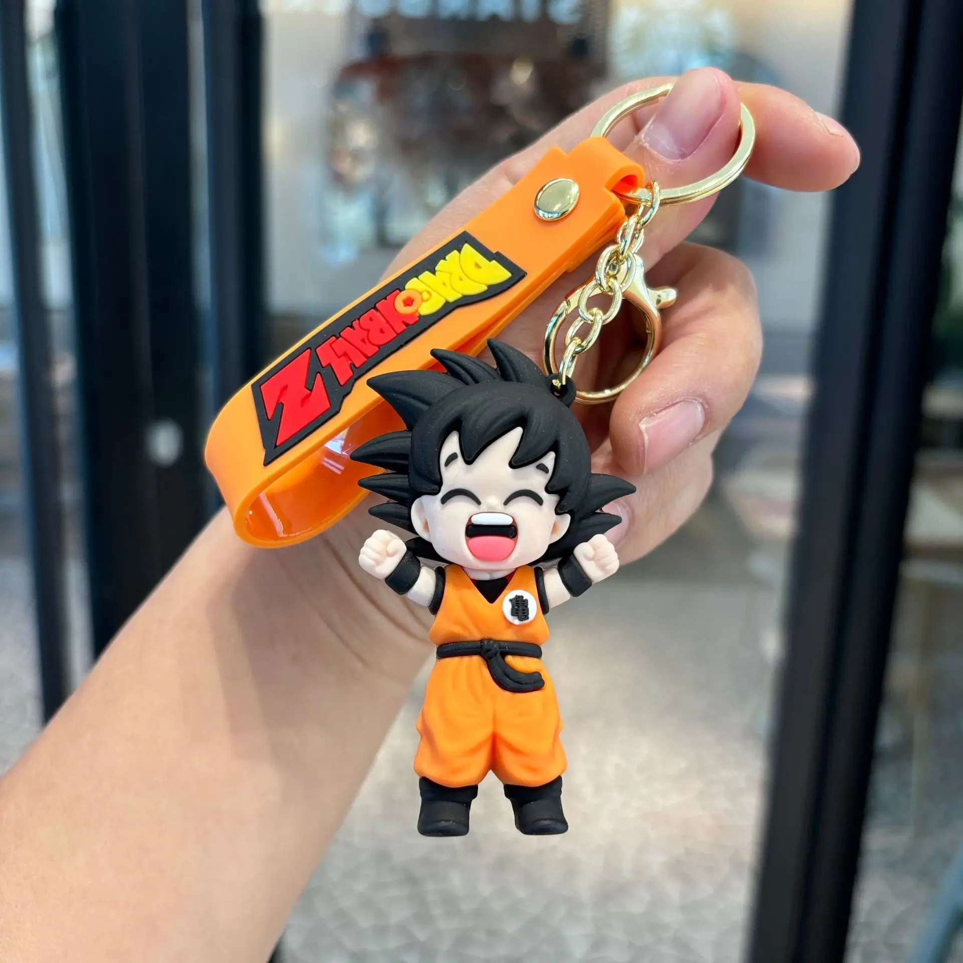 Dragon Ball Z Son Goku Keychain,3D Anime Figure Keyring with Strap,Perfect Bag Car Accessory,Ideal Gift for Fans Collectors - view 5