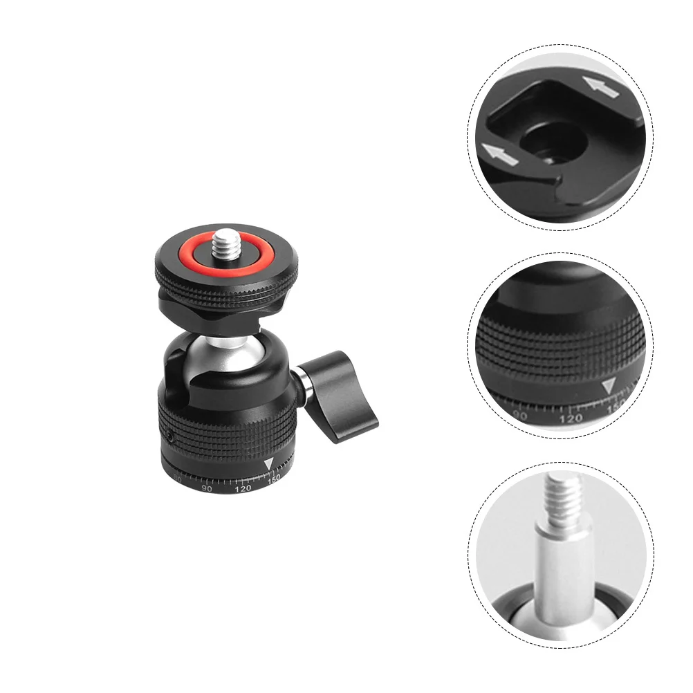 

Universal Mini Ball Head 360° Rotating Tripod Spherical Head For Camera Flash Light Portable Durable Tripod Accessories For