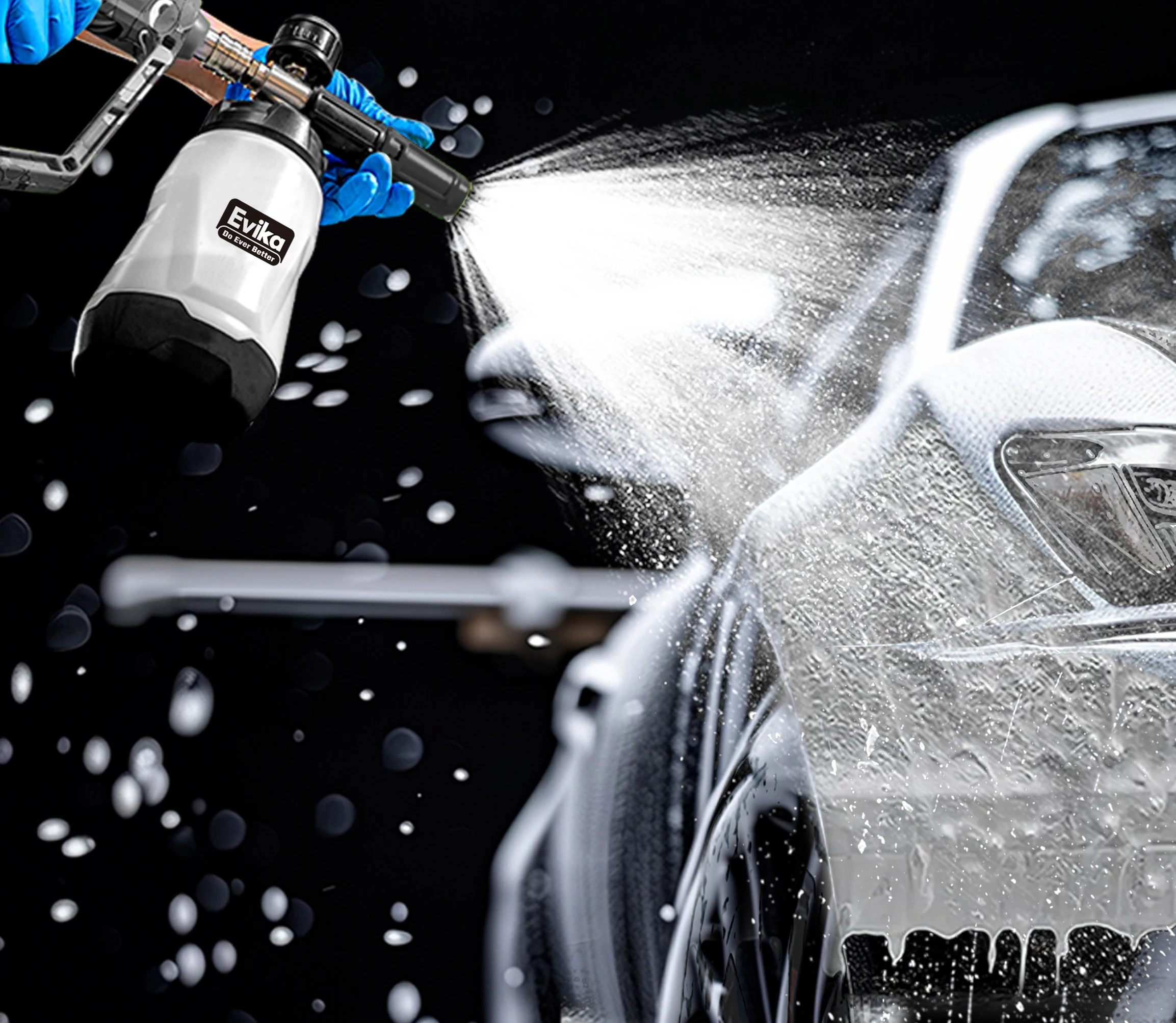 1L OEM Portable Snow Aluminum Foaming Sprayer Washer Foam Cannon for Fast and Efficient Residential and Commercial Cleaning view 4