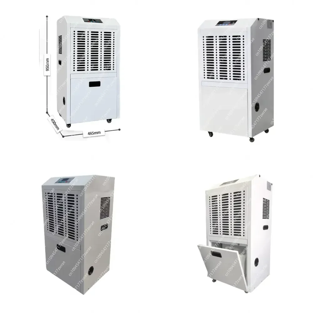 Auto Defrost 90L/D Greenhouse Dehumidifier Energy Saving 1600W Low Noise Modern Metal for Swimming Pool Bedroom Living Garden