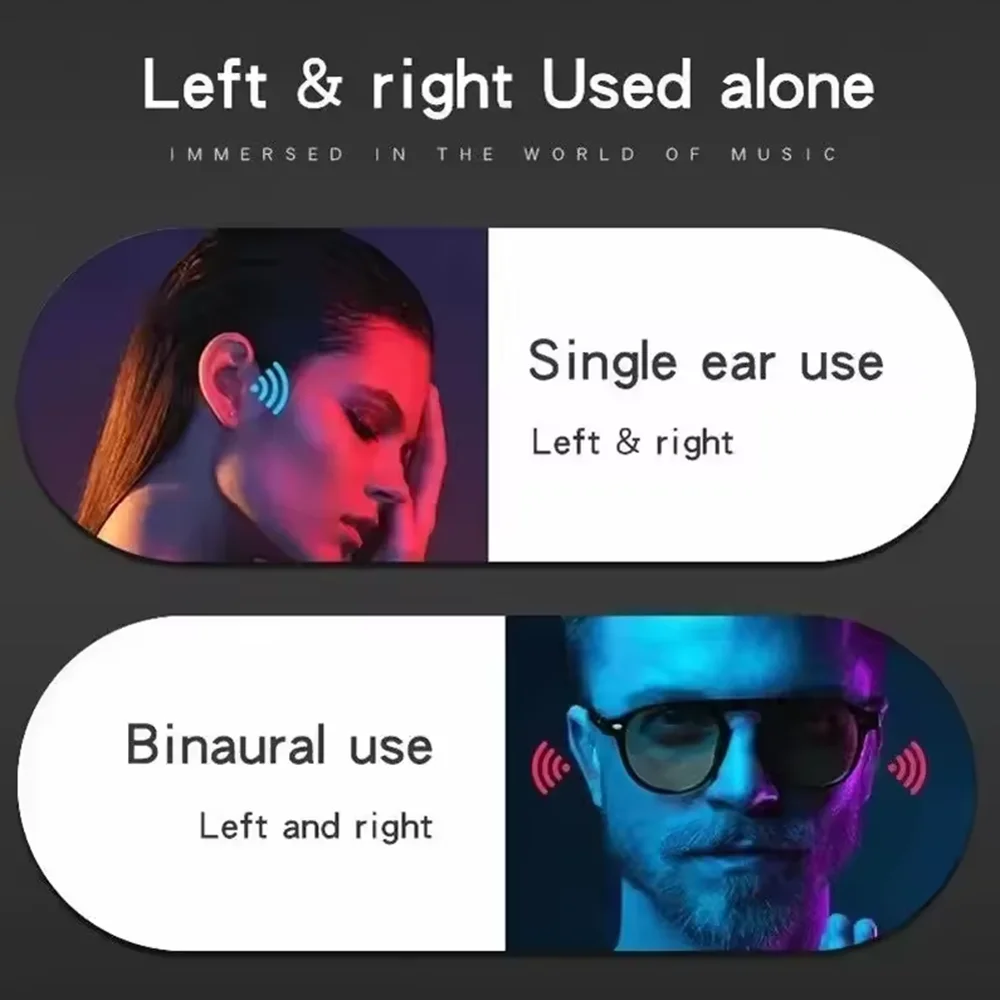 신제품 오리지널 T75 골전도 무선 블루투스 5.3 헤드폰 스포츠 이어폰 HiFi 음질 방수 TWS 헤드셋