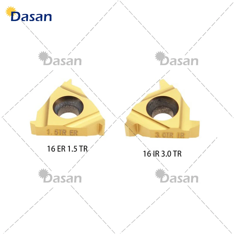 10 Chiếc 16ER 16IR 1.5TR 2TR 2.5TR 3TR Carbide Dạng OriginalThread Biến Lưỡi Dao Tiện Bằng Máy CNC Dụng Cụ