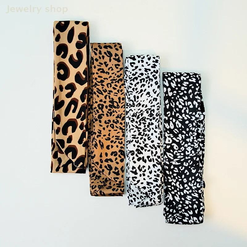 Women Stole Soft Leopard Print Scarf Vintage Chiffon Wrap Harajuku Scarves Shawl Hot Sale Thin Summer Spring Casual Sexy Elegant