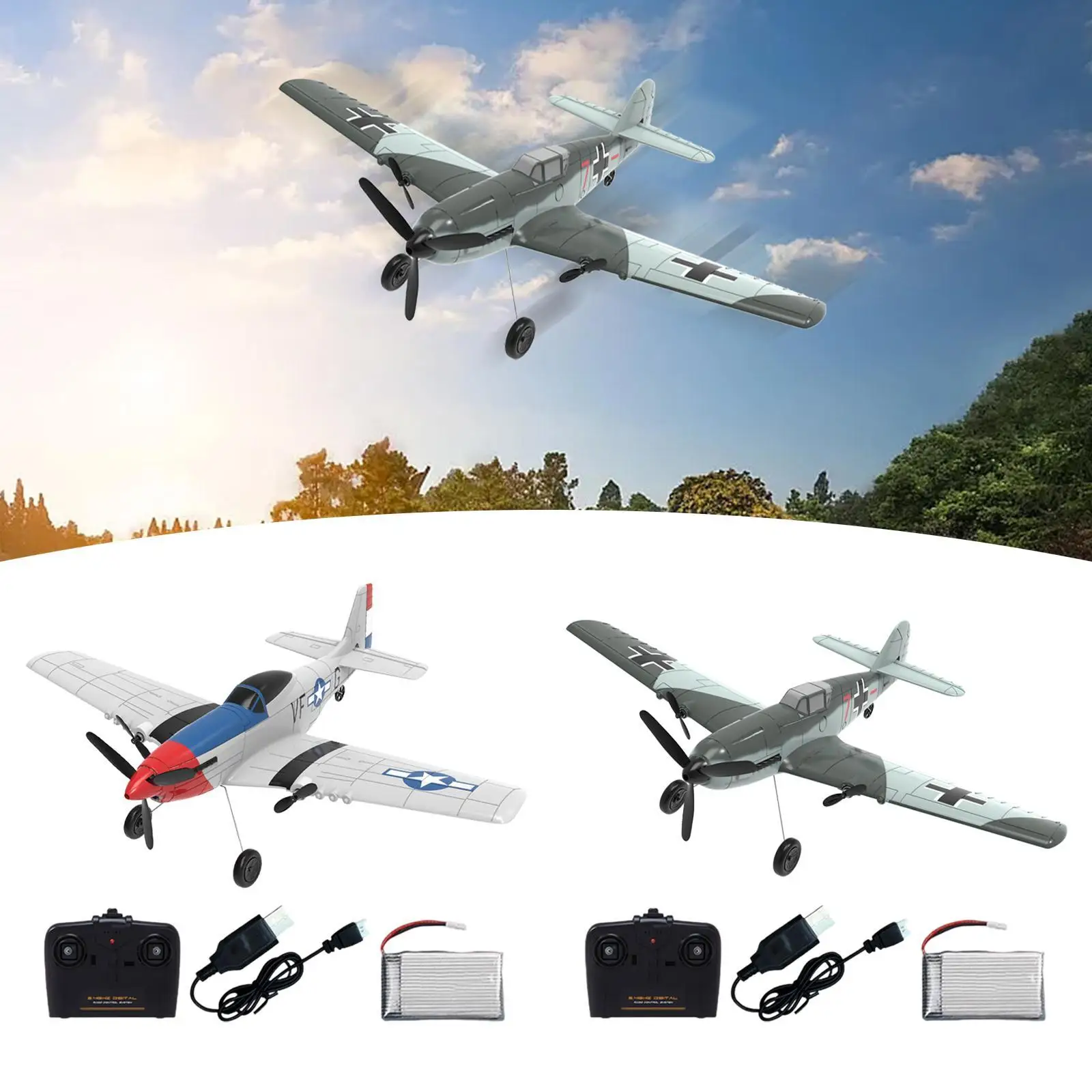 

RC Plane Fixed Wing Fighter Glider Foam Aircraft for Adults Boys Children
