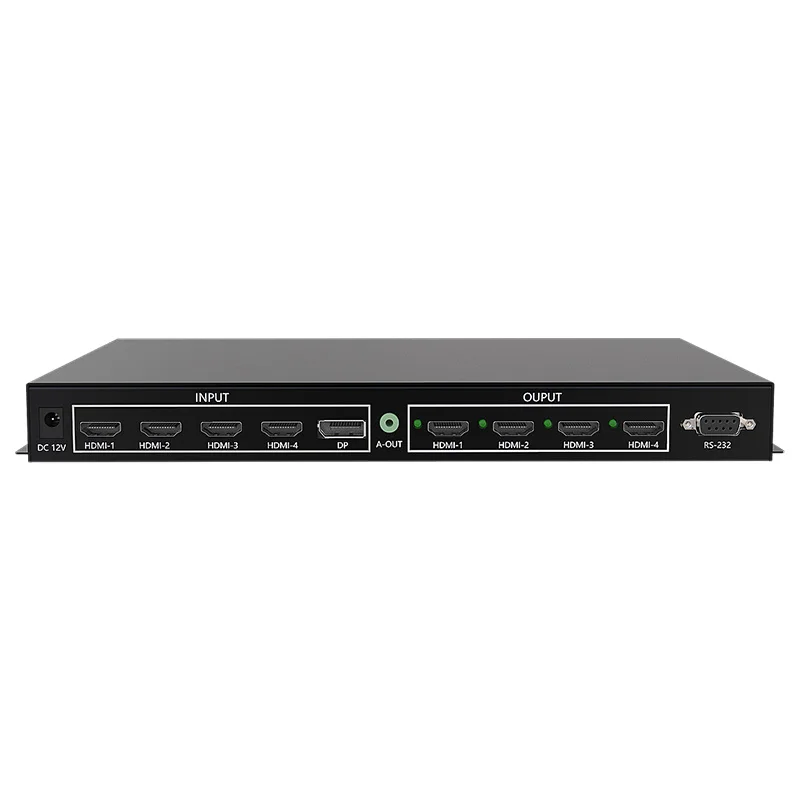 4 in 4 out Seamless Splicing Matrix Processor Switcher 4K60Hz HDMI Switcher Matrix 1x4 Vertical mode - Image 6