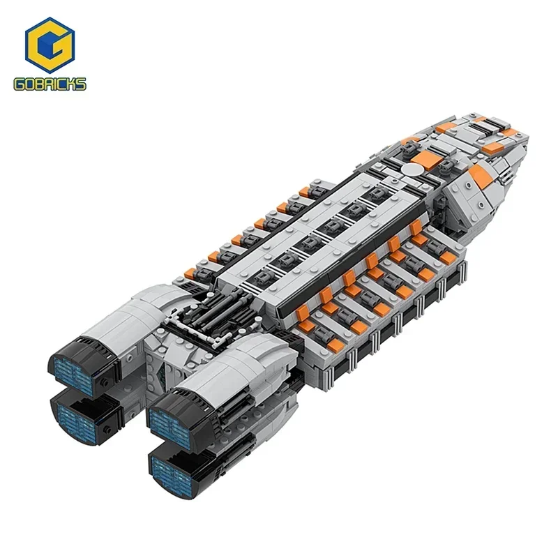 

Конструктор Gobrick MOC Space Battlestar, набор строительных блоков для миниатюрной камеры, космический корабль, модель самолета, игрушка «сделай сам», образовательный подарок для детей