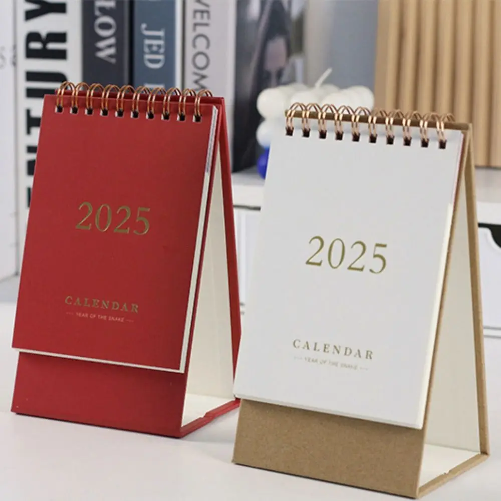 2025 To Do List Desk Calendar Thick Paper Office School Supplies Mini Calendar Simple Home Decoration Schedule Planner