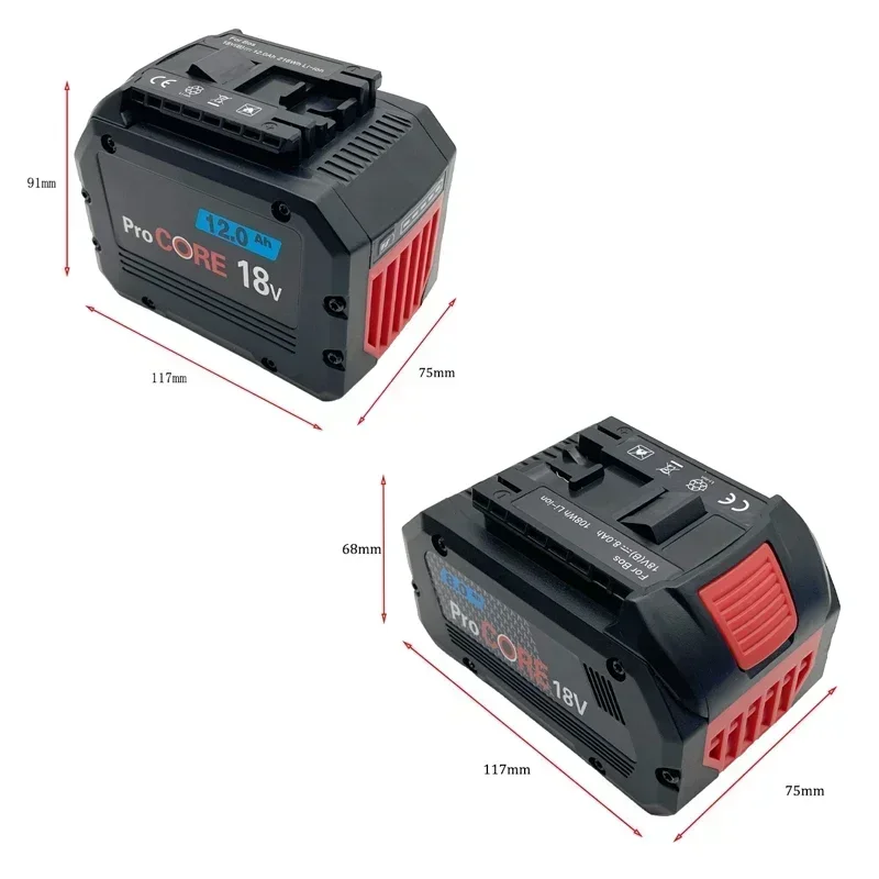 8Ah 10Ah 12Ah 15Ah ProCORE replacement battery, for Bosch 18V cordless tools BAT609 BAT618 GBA18V 21700 high power 5C power cell