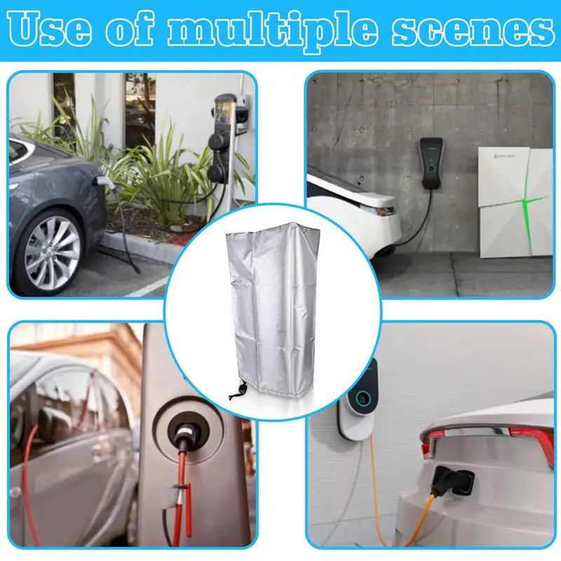 EV Charger Plug Port Protection for Electric Car Charging Station Outdoor Waterproof Dustproof Outdoor Charging Station Cover