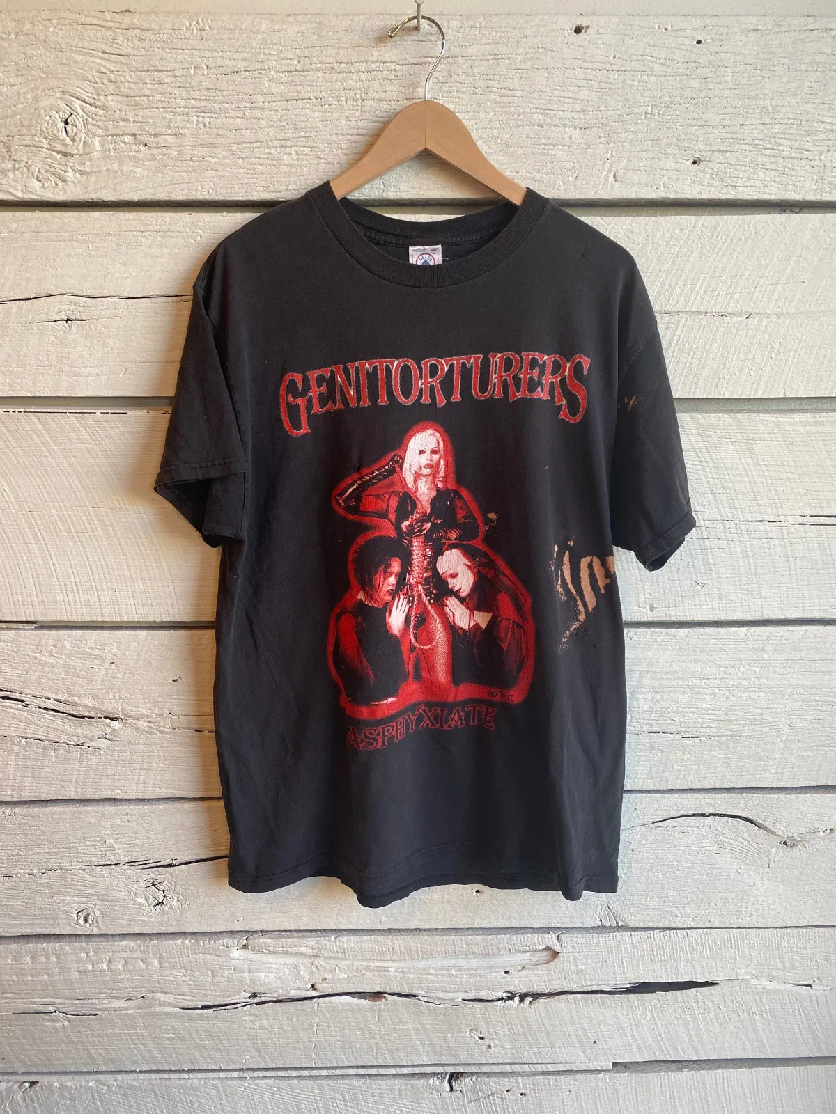 تي شيرت 90s Genitorturers - The Devil Made Me Do It باللون الأسود للرجال S-4XL TT050 #1