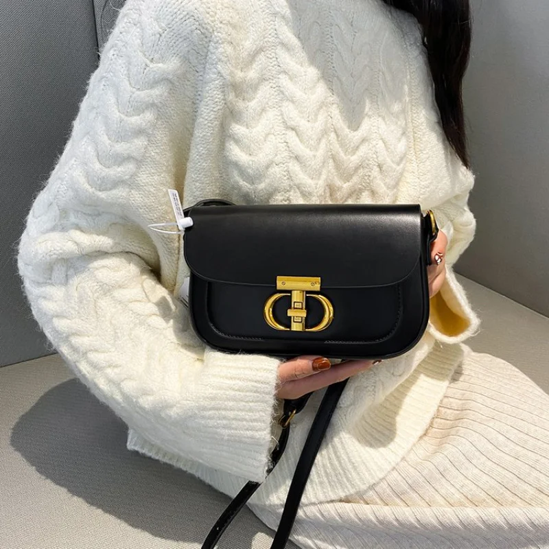 Элегантная кожаная женская сумка-мессенджер, элитная роскошная брендовая модная классическая винтажная сумка Paris Daily ​