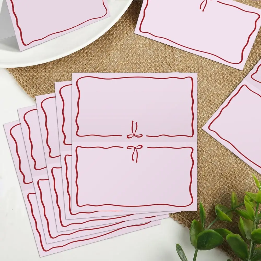 Segnaposto Matrimonio Pieghevoli con Design a Farfalla Rosa - Eleganti Segnaposto da Tavolo per Matrimonio Stile Pagine