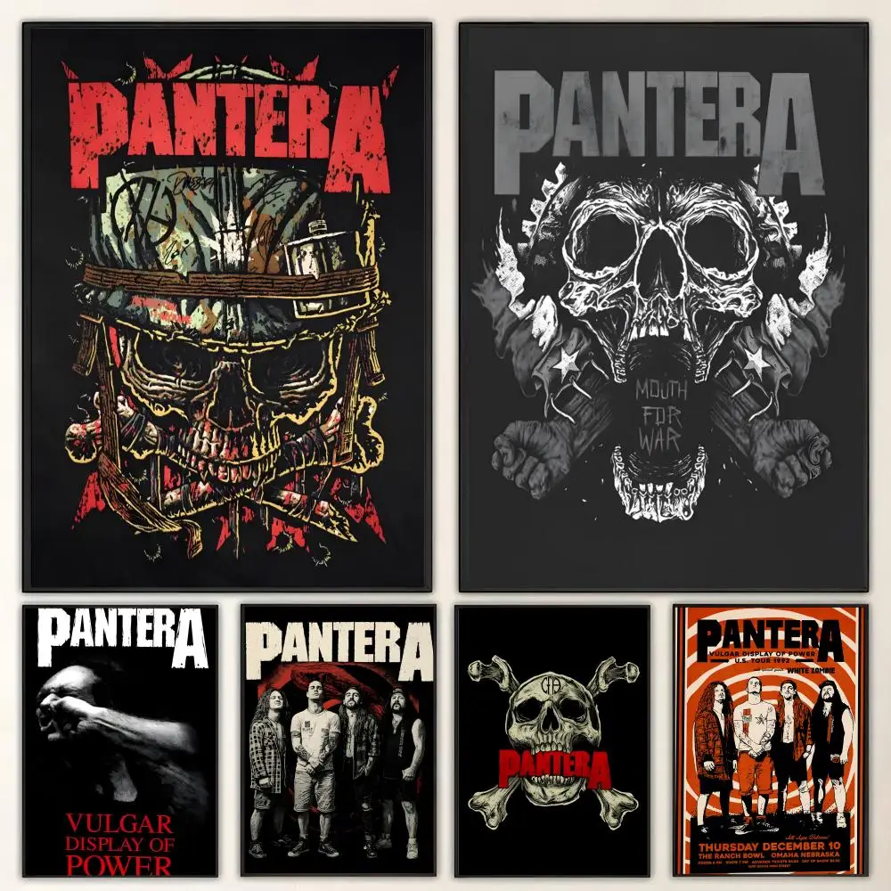 Band P-Pantera Poster HD art, waterproof, sticky wall, home decoration (living room, bedroom, bar), aesthetic