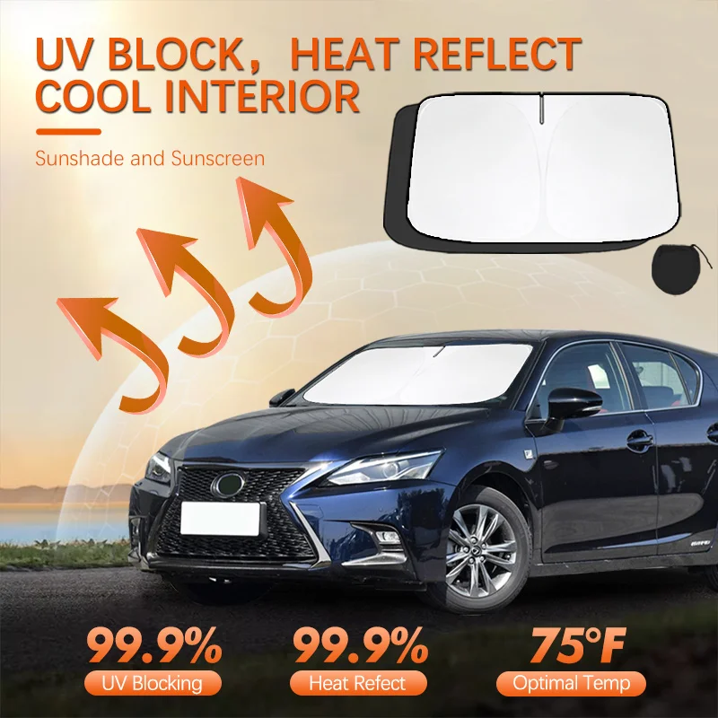 For Lexus CT 200 CT 200h Car Sun Viso Front Window Windshield Sunshade Heat Insulation Summer Sun UV Protection Auto Accessories