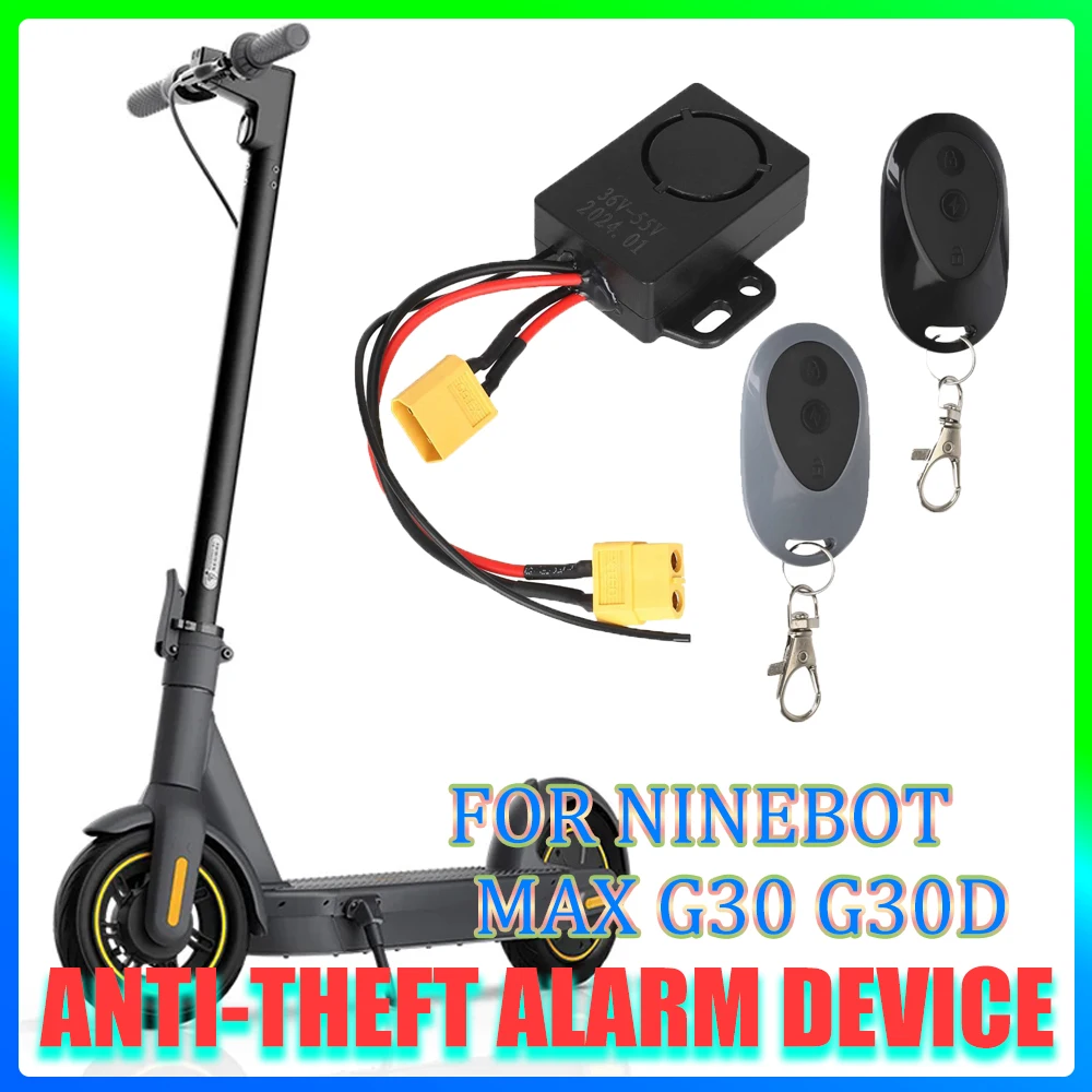 

New Anti-Theft Remote Control Alarm 36-55V Device Replacement System Accessories For ninebot max G30 G30D Electric Scooter