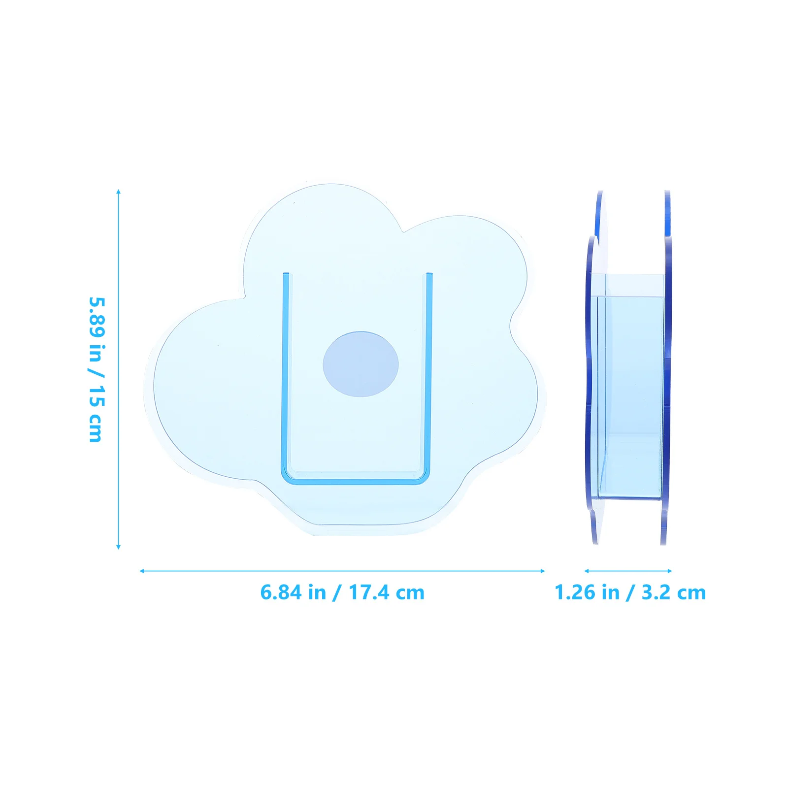 

1Pcs Lovely Flower Shaped Vase Acrylic Material Fine Workmanship Practical Flowerpot Desktop Accessory Flower Shaped Vase