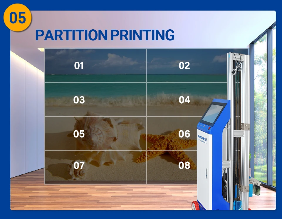 

TH-GW16 Blue cabinet wheeled AI intelligent architectural painting machine for Building exterior wall beautification