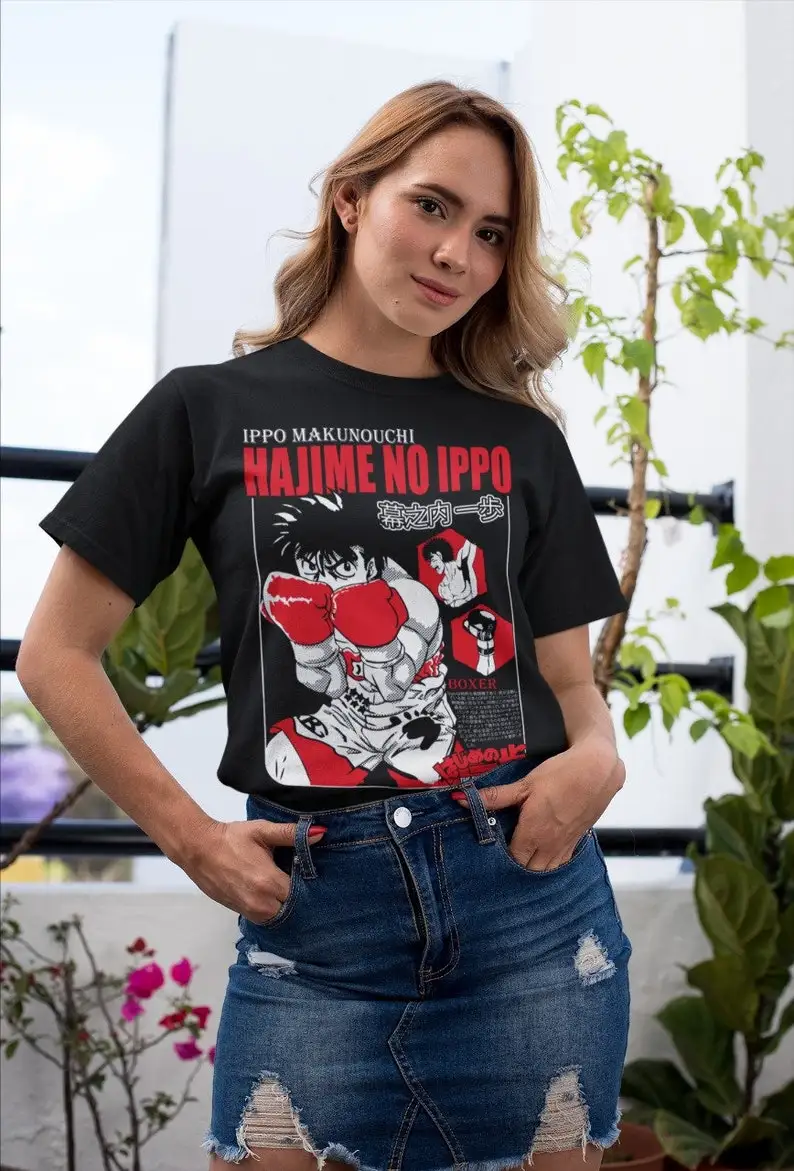 T-shirt Hajime No Ippo Kamogawa Boxing Gym Gift Shirt - Ippo Makunouchi Kbg Girl