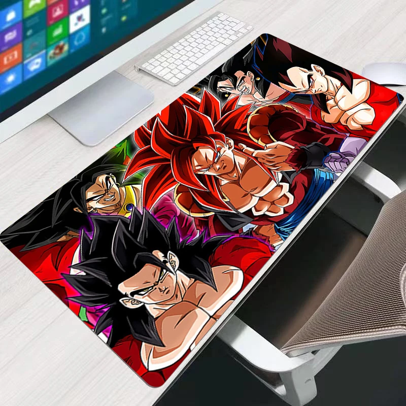 Tapis de souris 90x40cm DBZ Dragon Ball, tapis de clavier pour gamer, tapis de bureau en caoutchouc, tapis de souris pour ordinateur portable, tapis de souris gaming