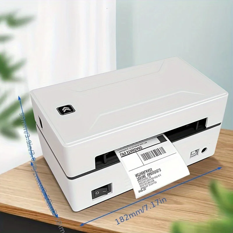 Thermal label printer can print thermal label paper with a width of 38-110mm, suitable for small businesses, schools, and shops